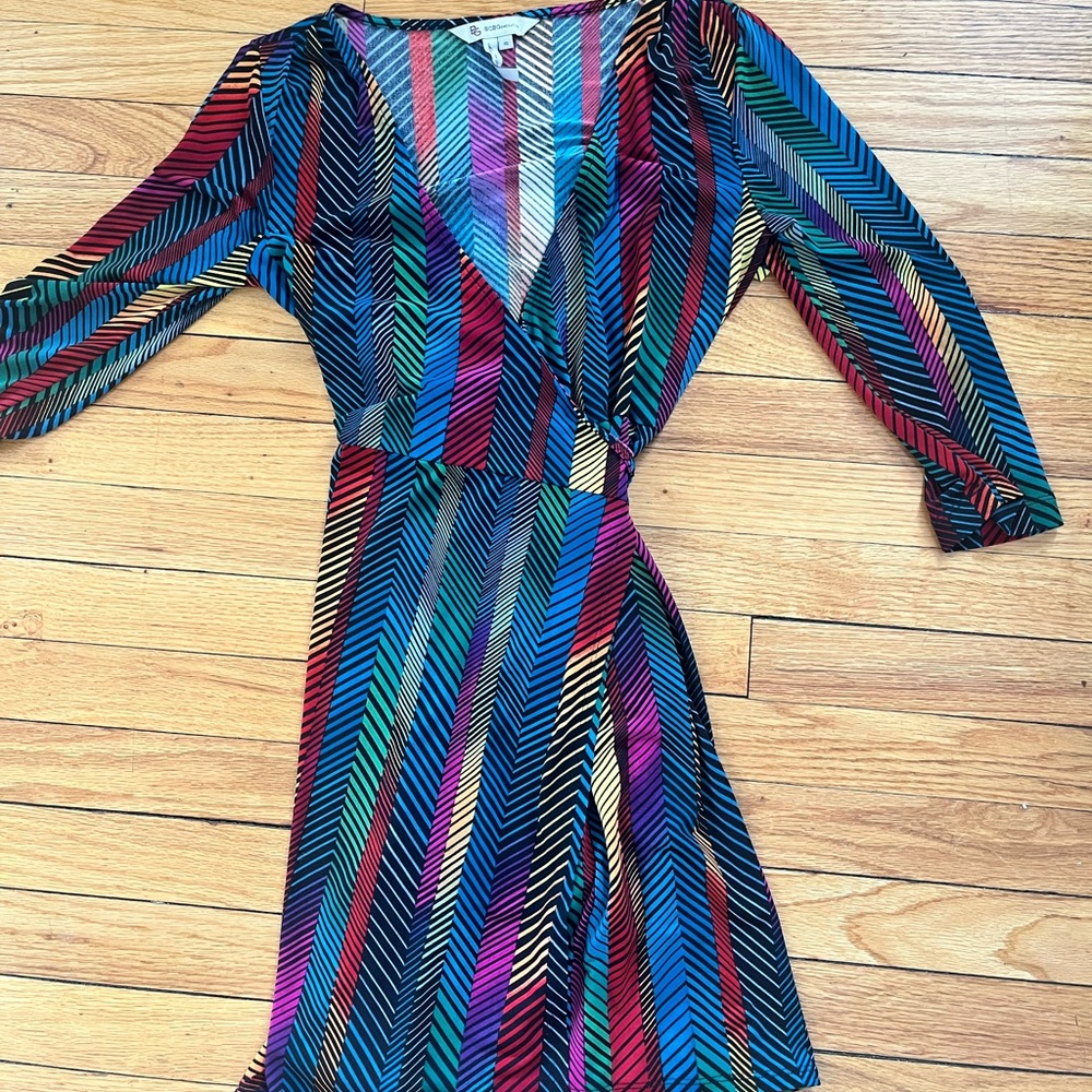 BCBGeneration Multicolor Long Sleeve Dress